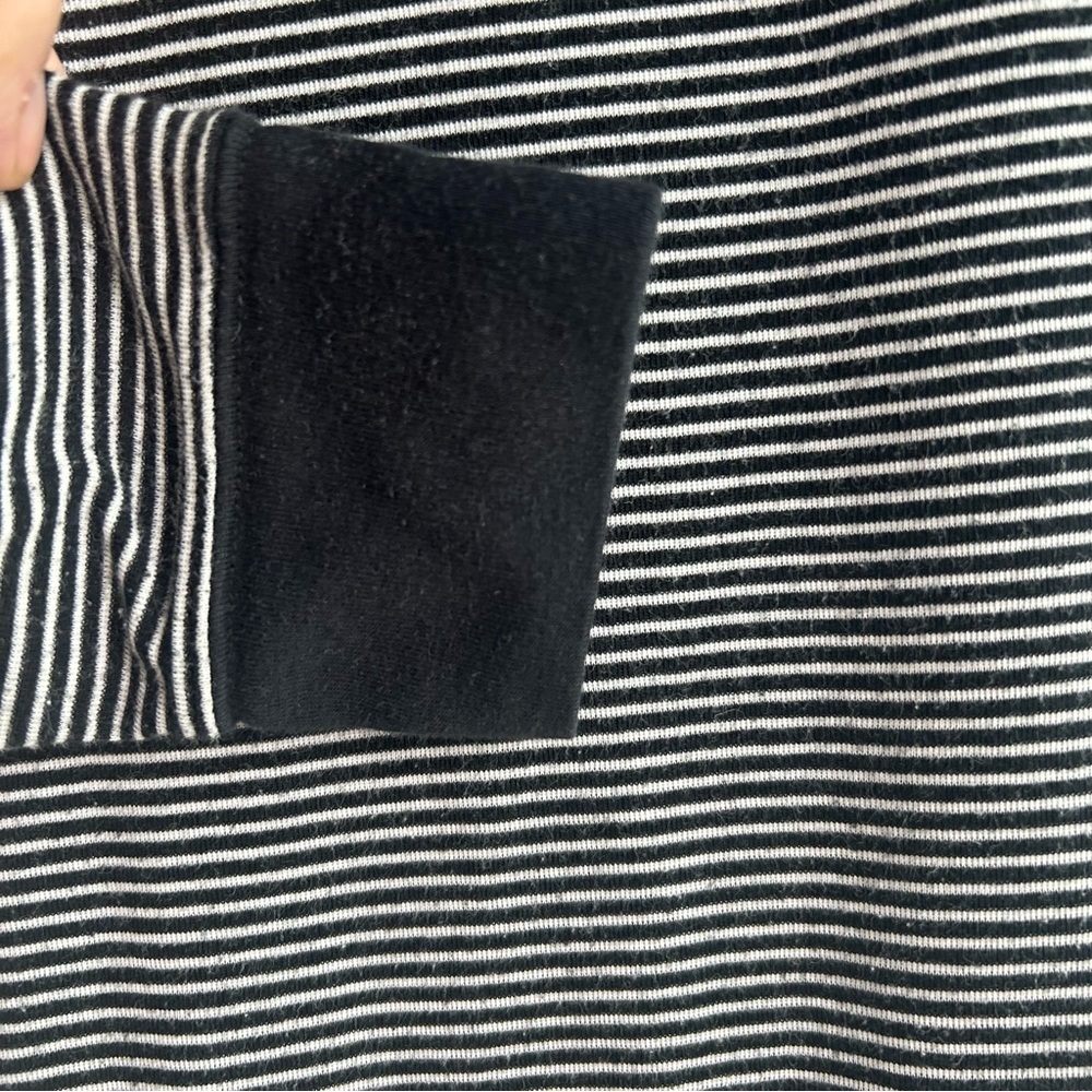 RALPH LAUREN long sleeve night gown striped buttons ruffle - Picture 4 of 5